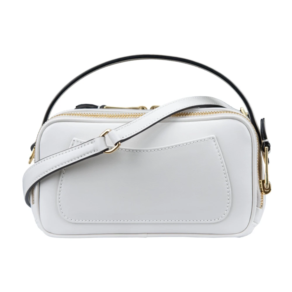 Miu Leren schoudertas met gouden versieringen White Dames