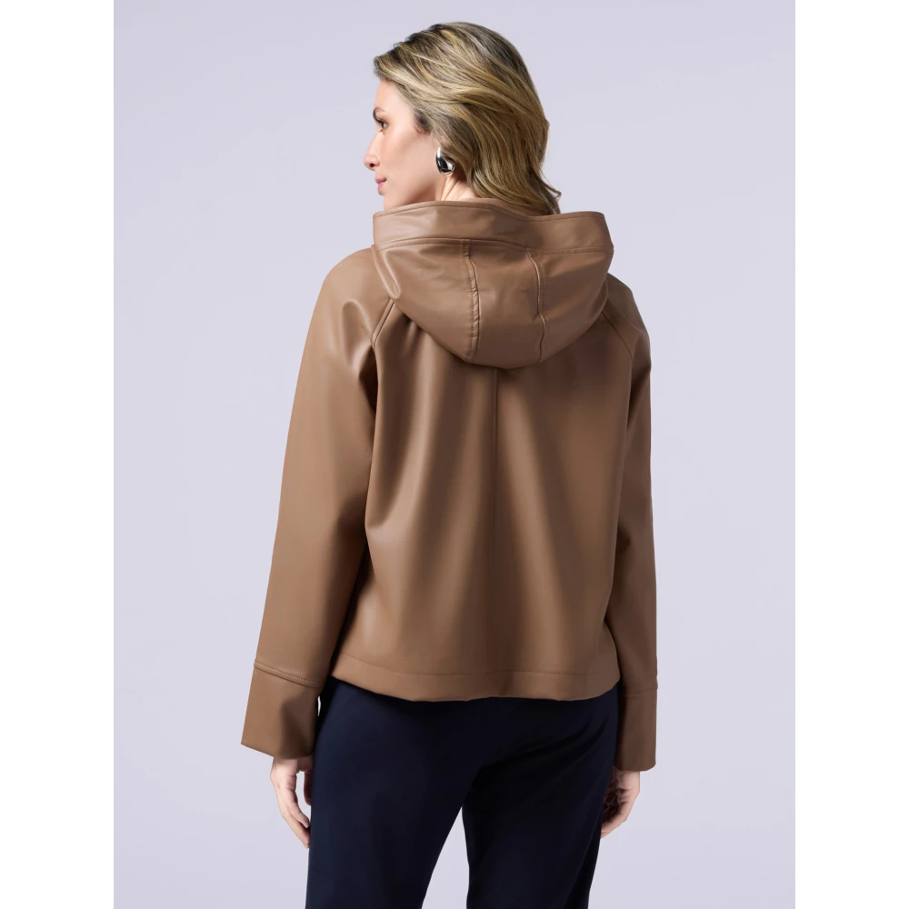 Oltre Jas met capuchon Brown Dames