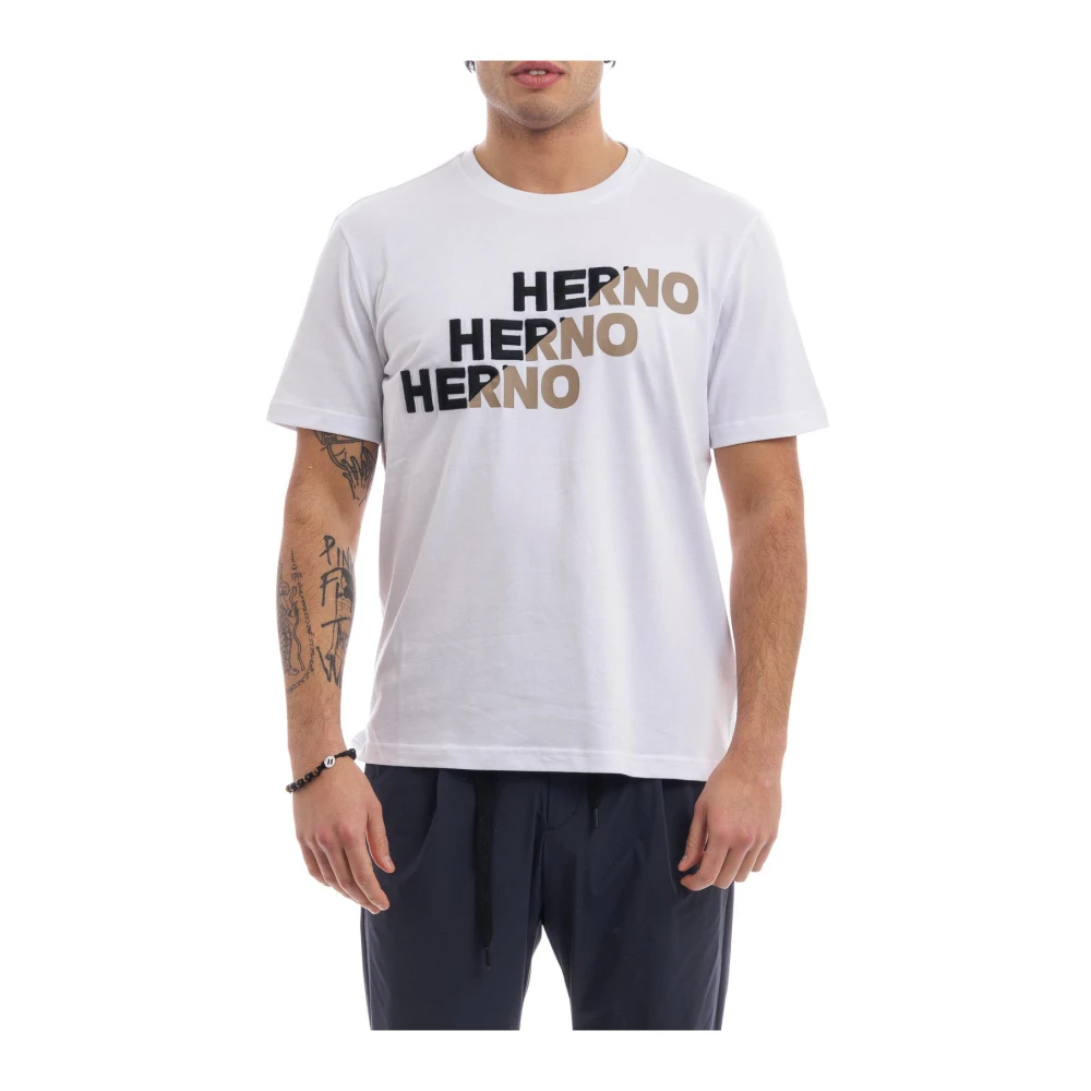 Herno - Tops > T-Shirts - White - Herno - Modalova