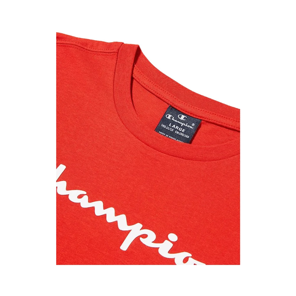 Champion Basis Korte Mouw T-shirt Red Heren