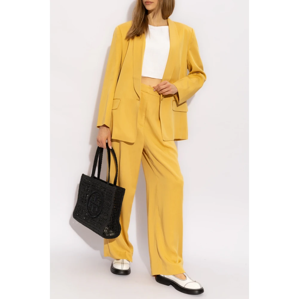 Munthe Kosmila plooi-front broek Yellow Dames