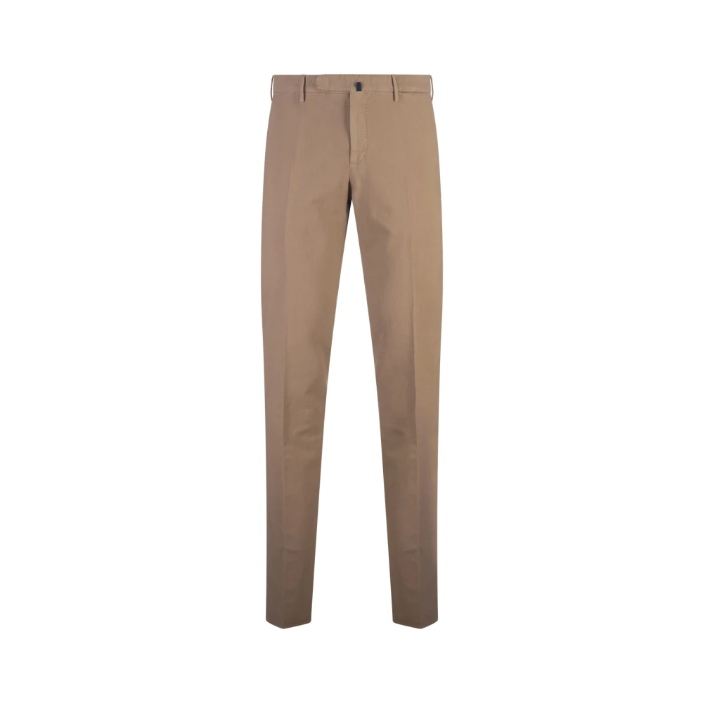 Incotex Slim Fit Bruine Doeskin Broek Brown Heren