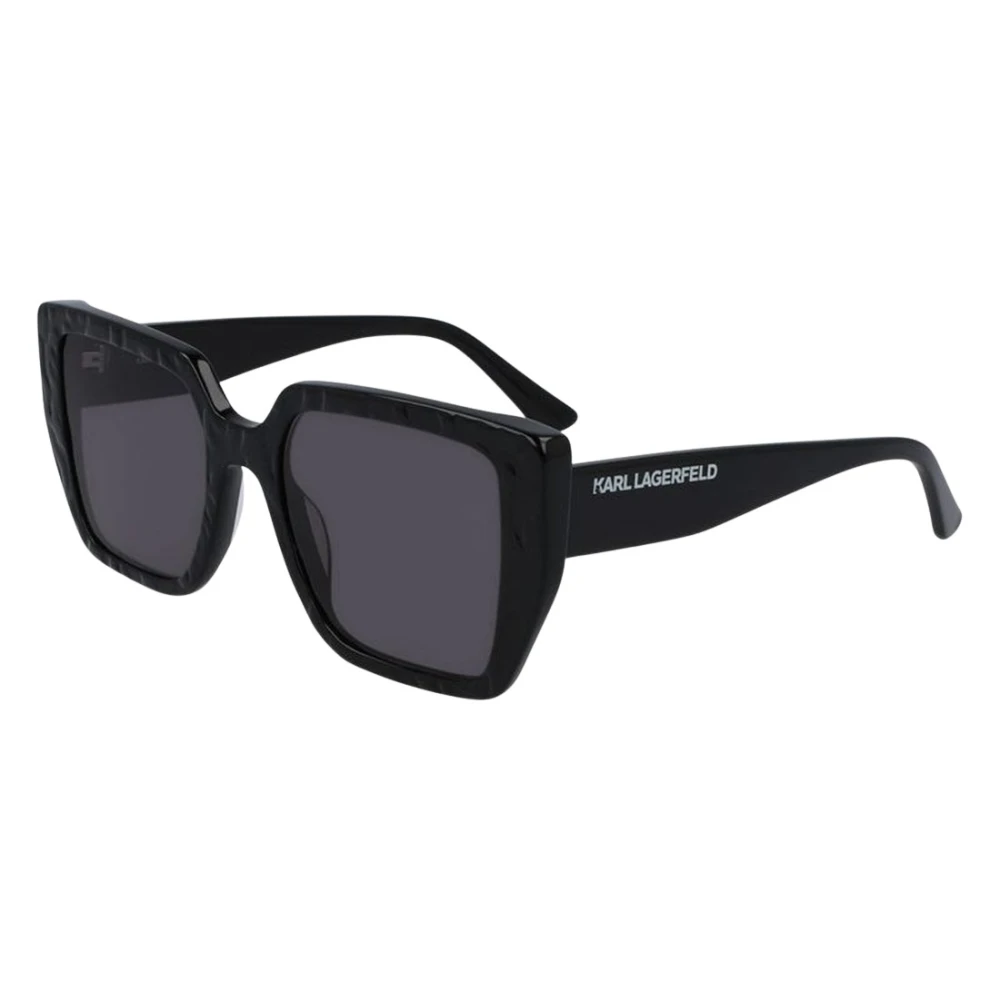 Karl Lagerfeld Women's Black 6036S Sunglasses - Sunglasses - 52 Mm - Accessories