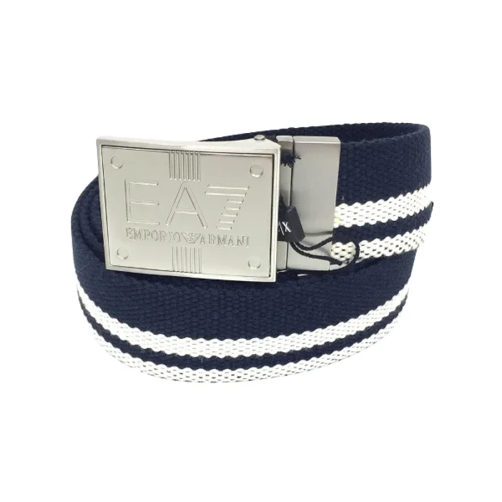 Armani Pre-owned Cotton belts Blue Dames