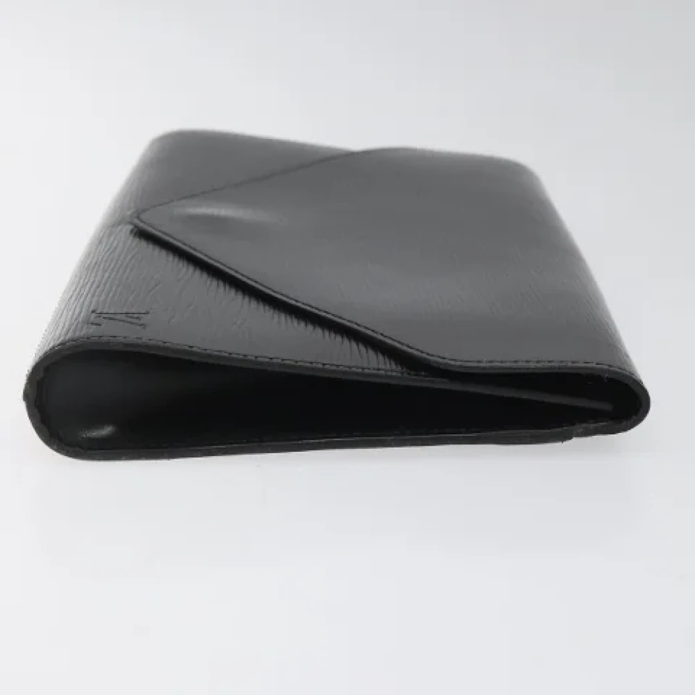 Louis Vuitton Vintage Pre-owned Leather clutches Black Dames