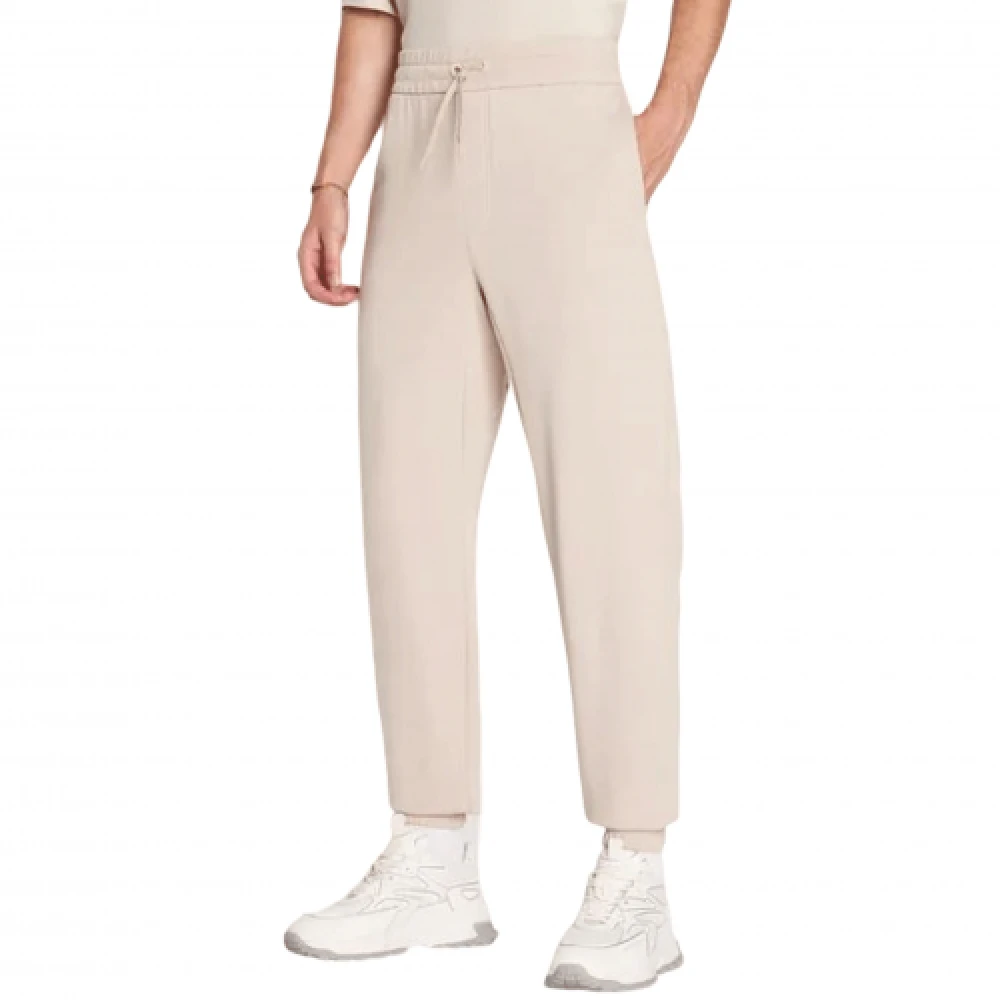 Armani Exchange Beige Katoenen Sweatpants Regular Fit Beige Heren