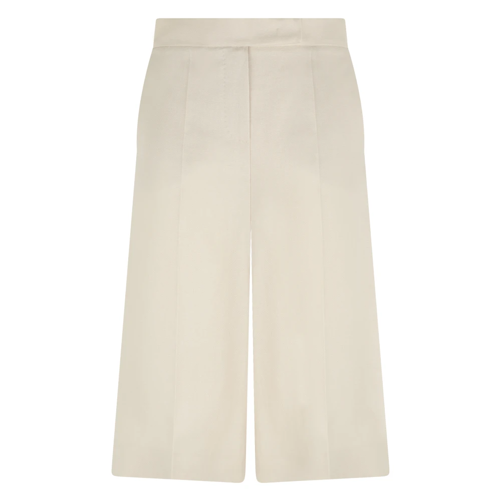 Max Mara Women's Beige Linen Shorts - Bermudas - Xs - Shorts