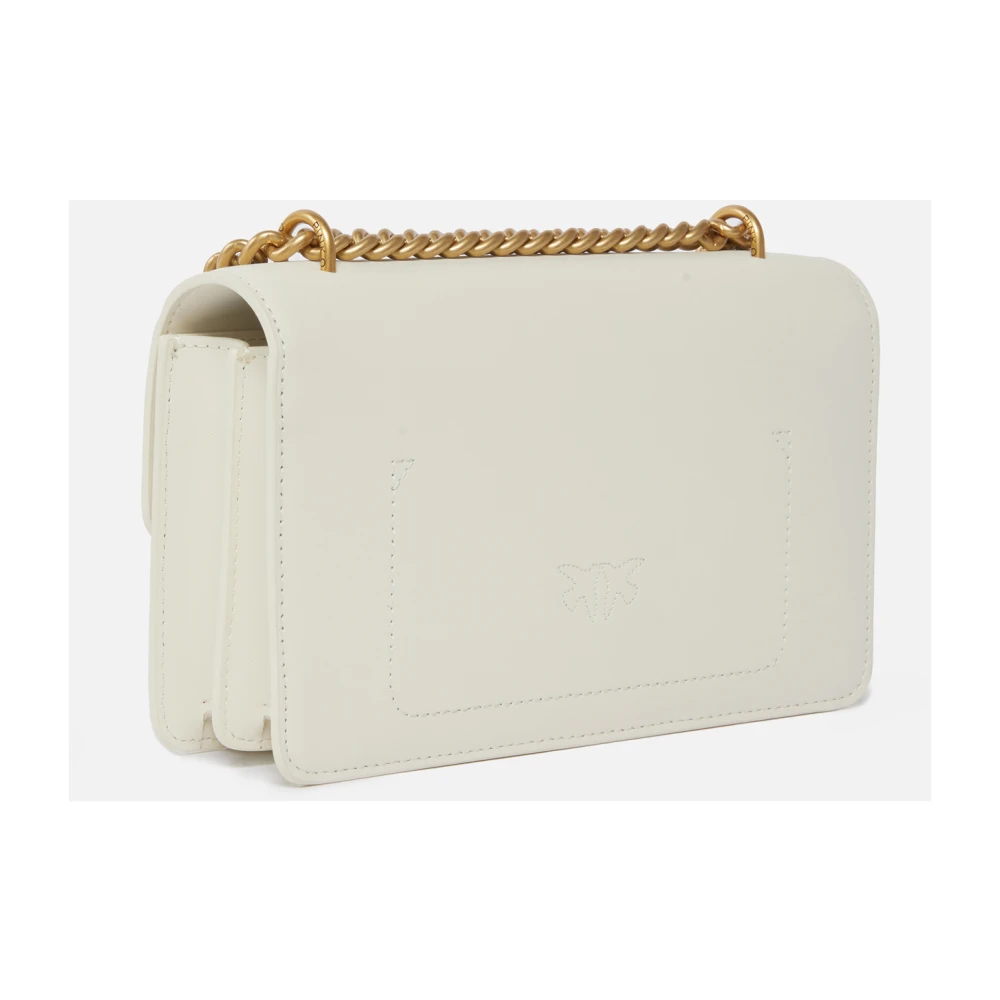 pinko Love tas met metalen gesp White Dames