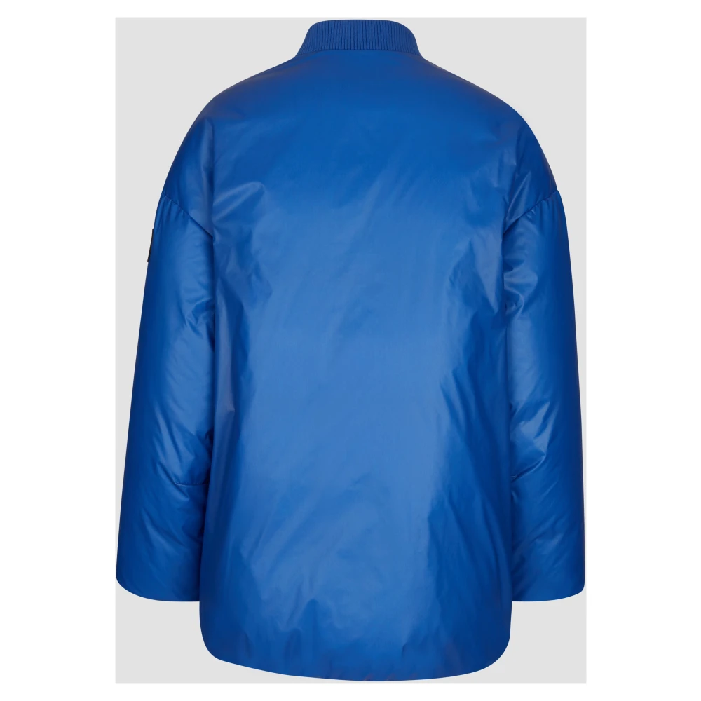 add Bomber IN Gewaxt Nylon Blue Dames