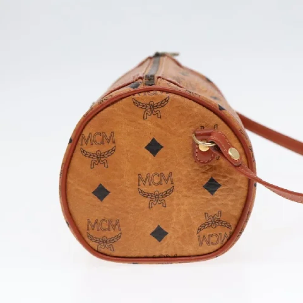MCM Pre-owned Canvas shoulder-bags Brown Dames