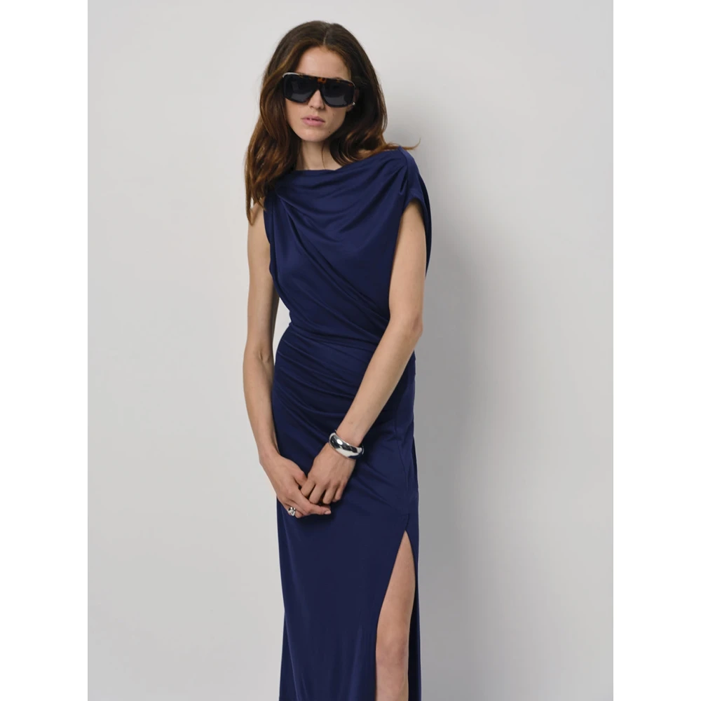 Dante 6 Elegante Maxi Jurk in Sapphire Blue Dames