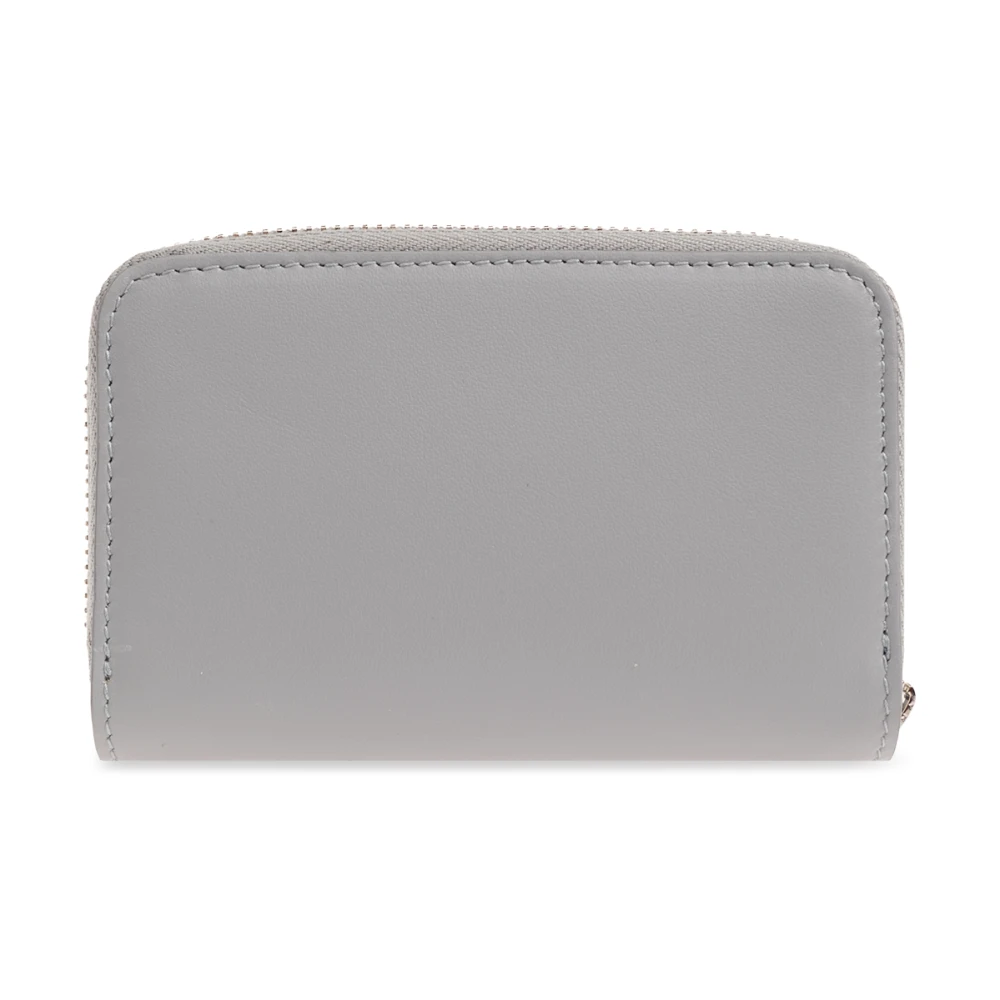 Dolce & Gabbana Leren portemonnee met logo Gray Heren