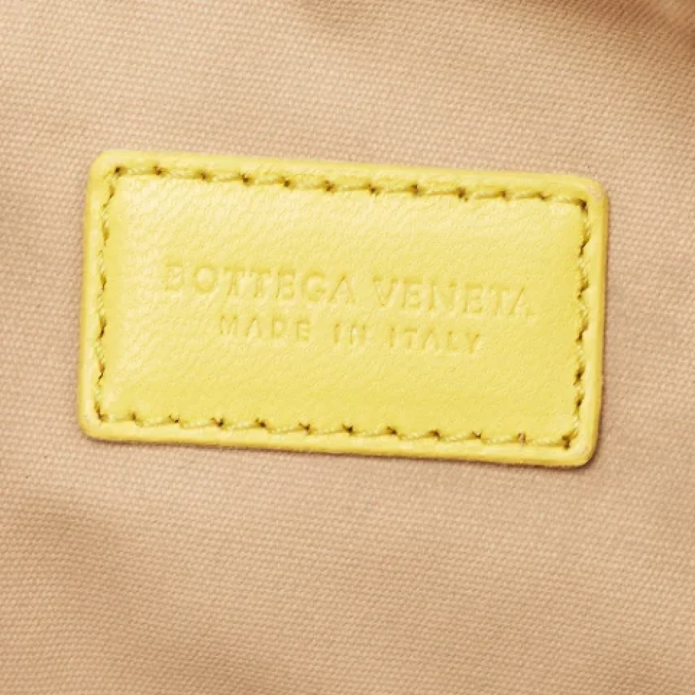 Bottega Veneta Vintage Pre-owned Leather pouches Yellow Dames