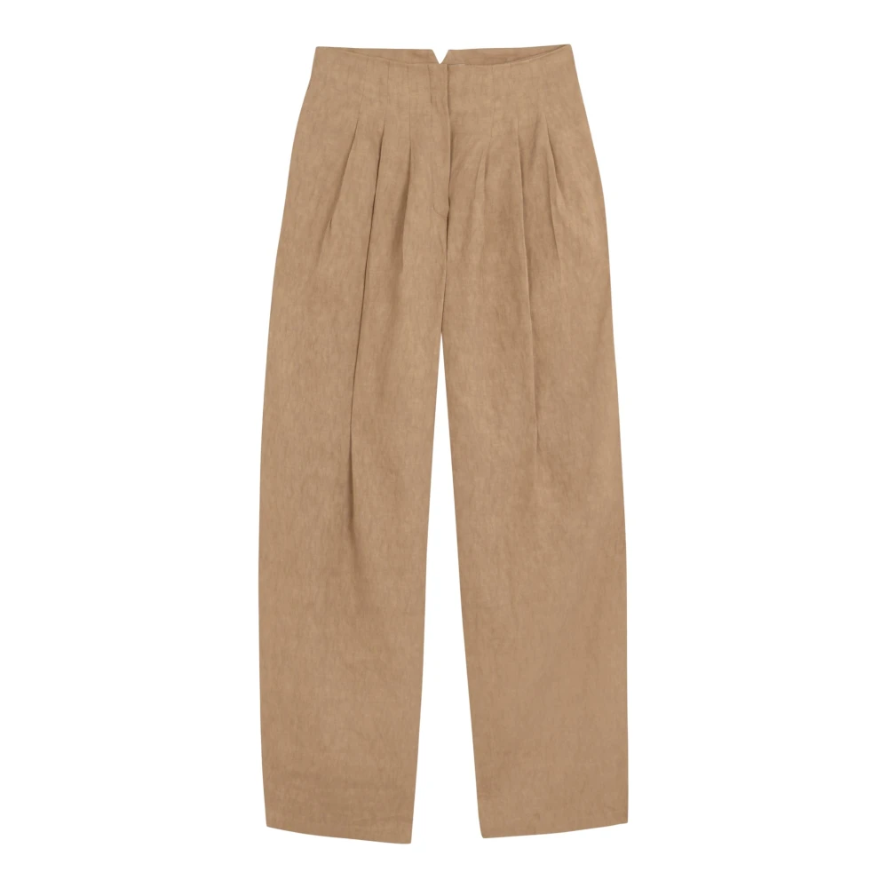 Cortana Beige Wide Trousers, Female, Xs, Odel Wide Trousers