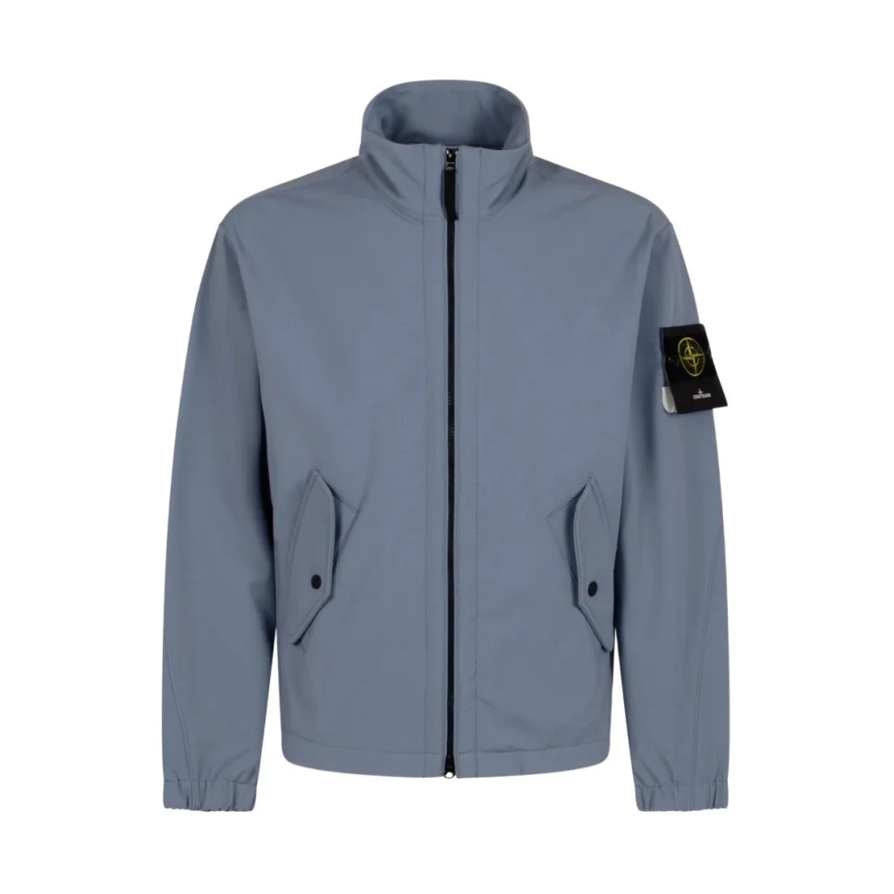 Stone Island Blue Light Soft Shell-R Blouson - Male - Bomber Jackets - 2XL - Jackets