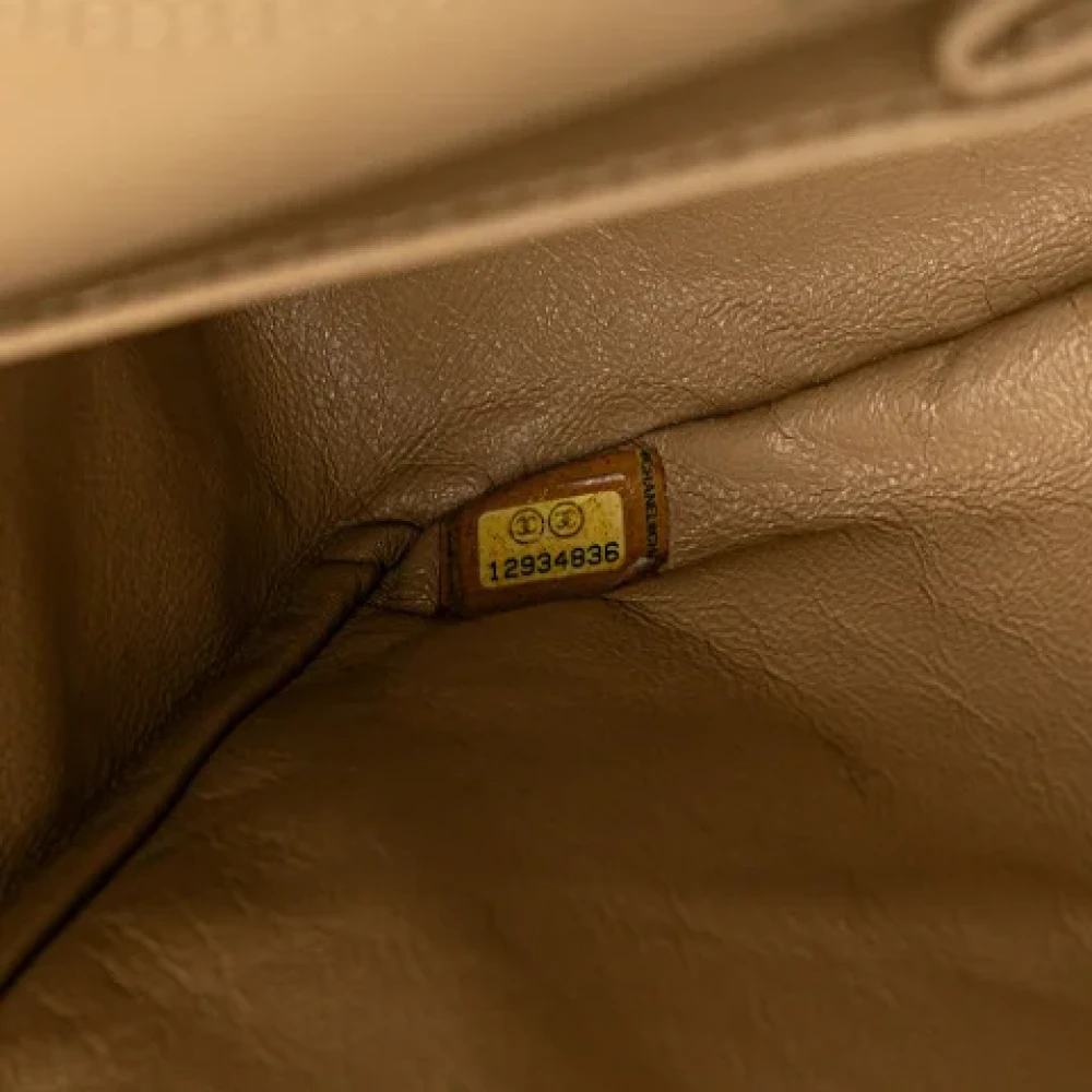 Chanel Vintage Pre-owned Leather chanel-bags Yellow Dames