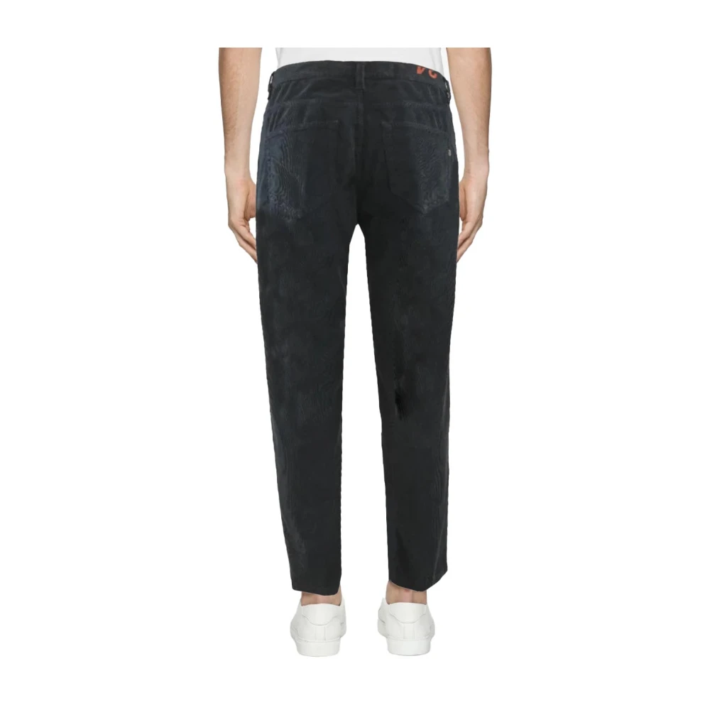 Dondup Katoenen Corduroy Wortelbroek Blue Heren