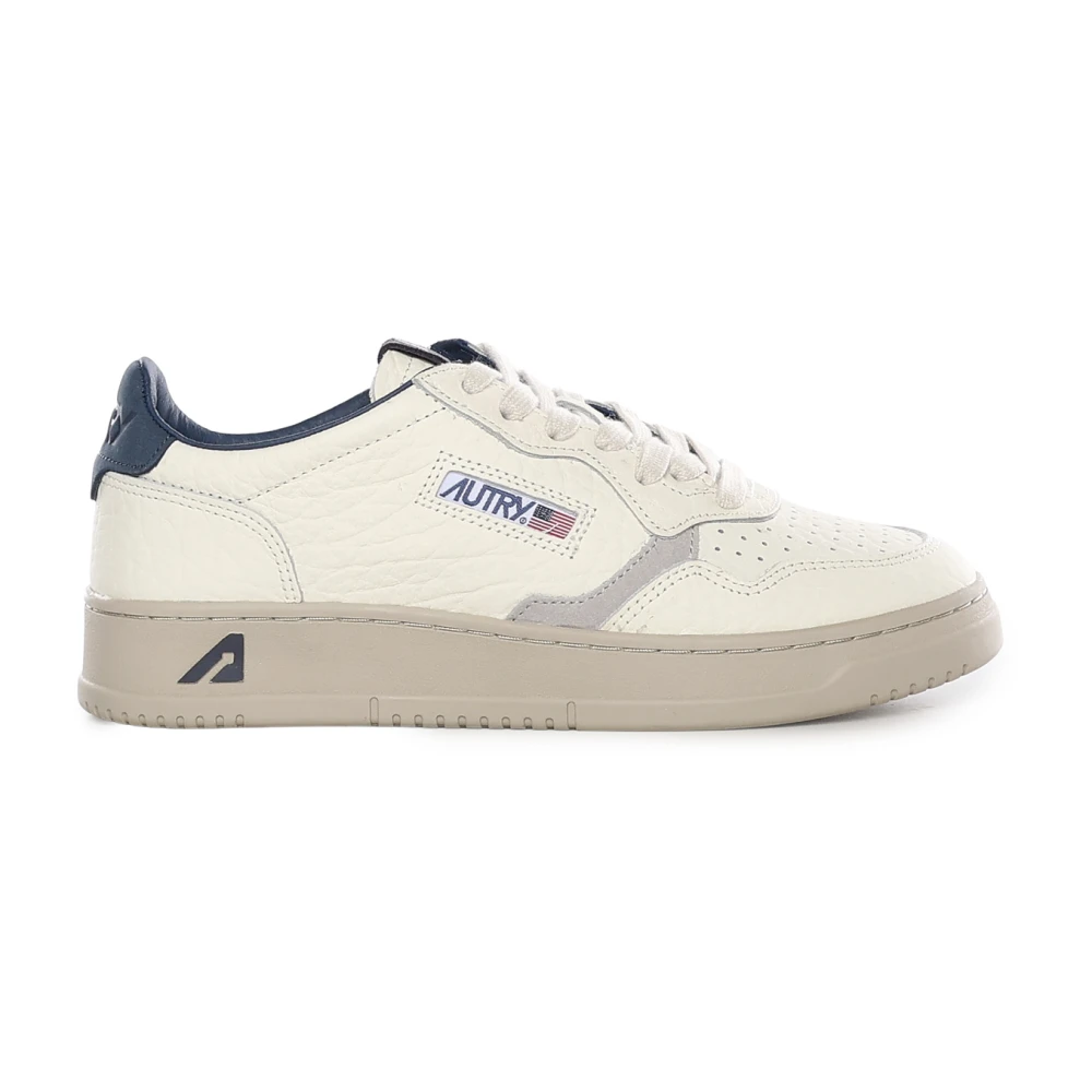 Autry Men's White Medalist Low Trainers - Sneakers - 12 Uk - Shoes