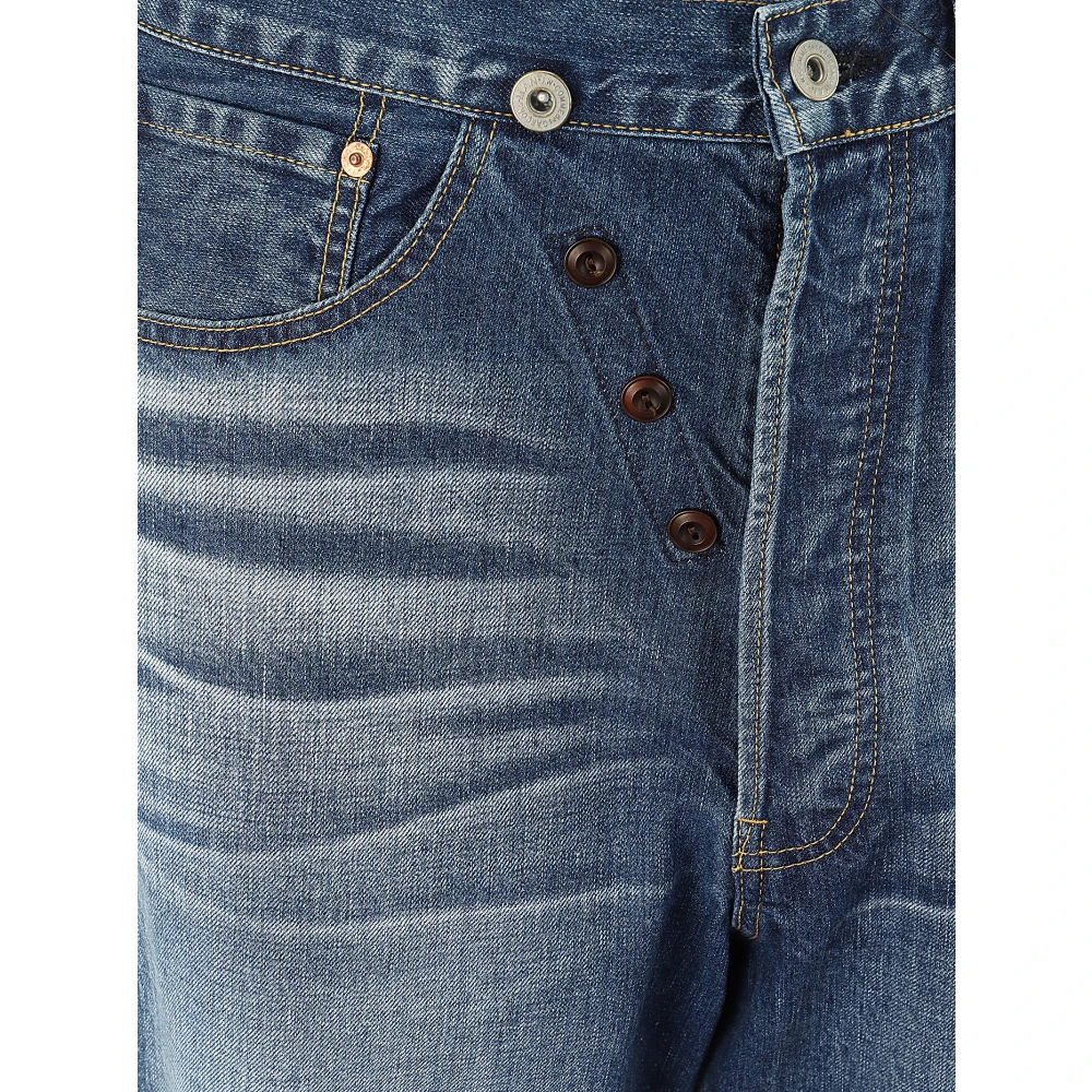 Junya Watanabe Wijde bodem blauwe jeans met grote zakken Blue Heren