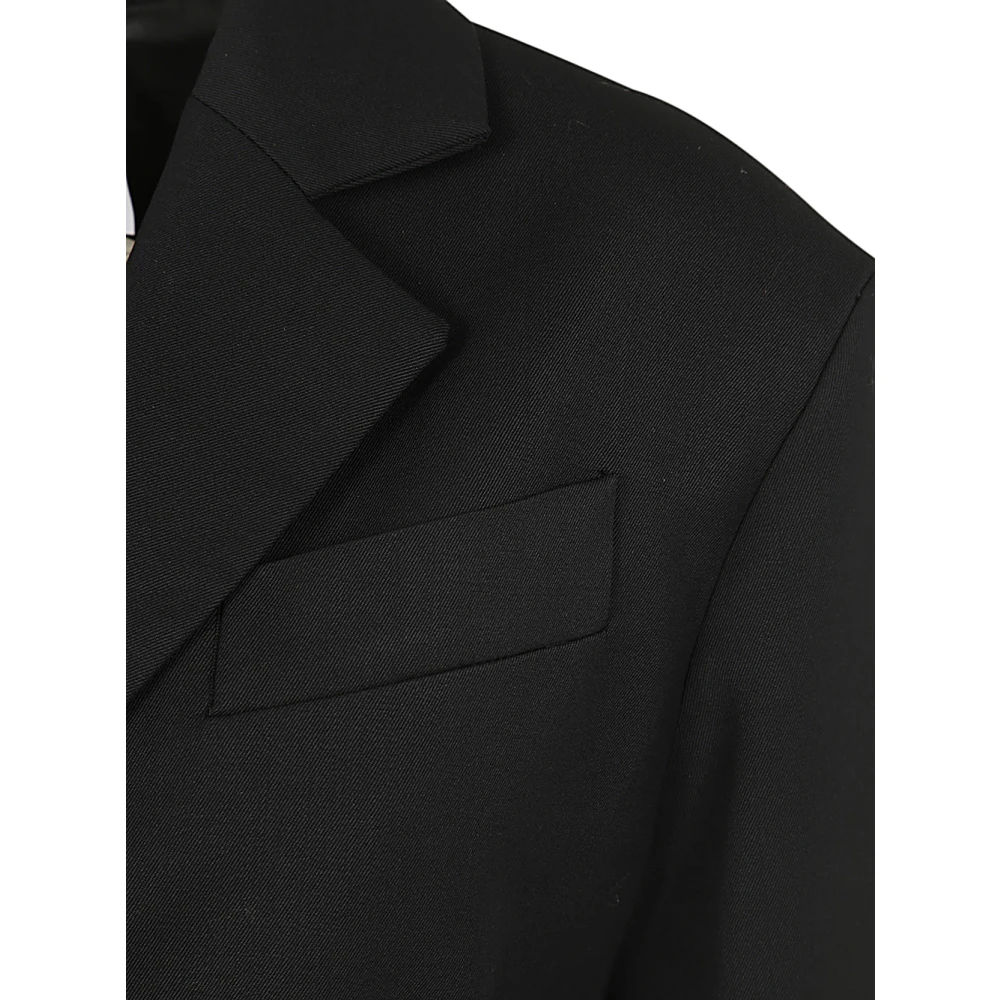 Patou Zwarte Oversized Riemjas Black Dames