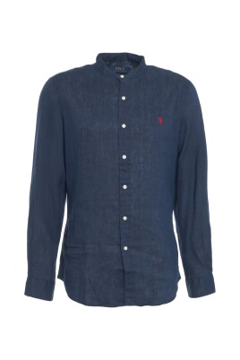 mandarin-collar-linen-shirt