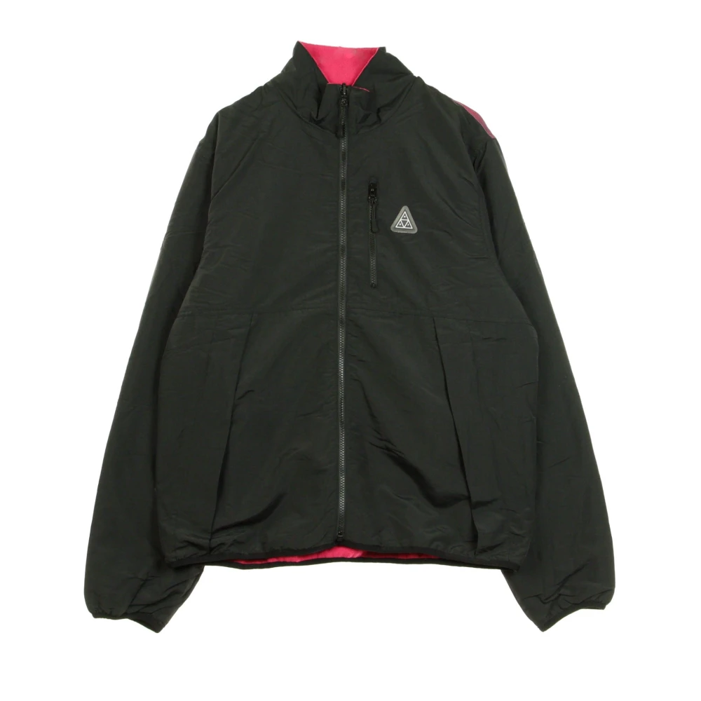 HUF Omkeerbare Zwarte Jas voor Mannen Black Heren