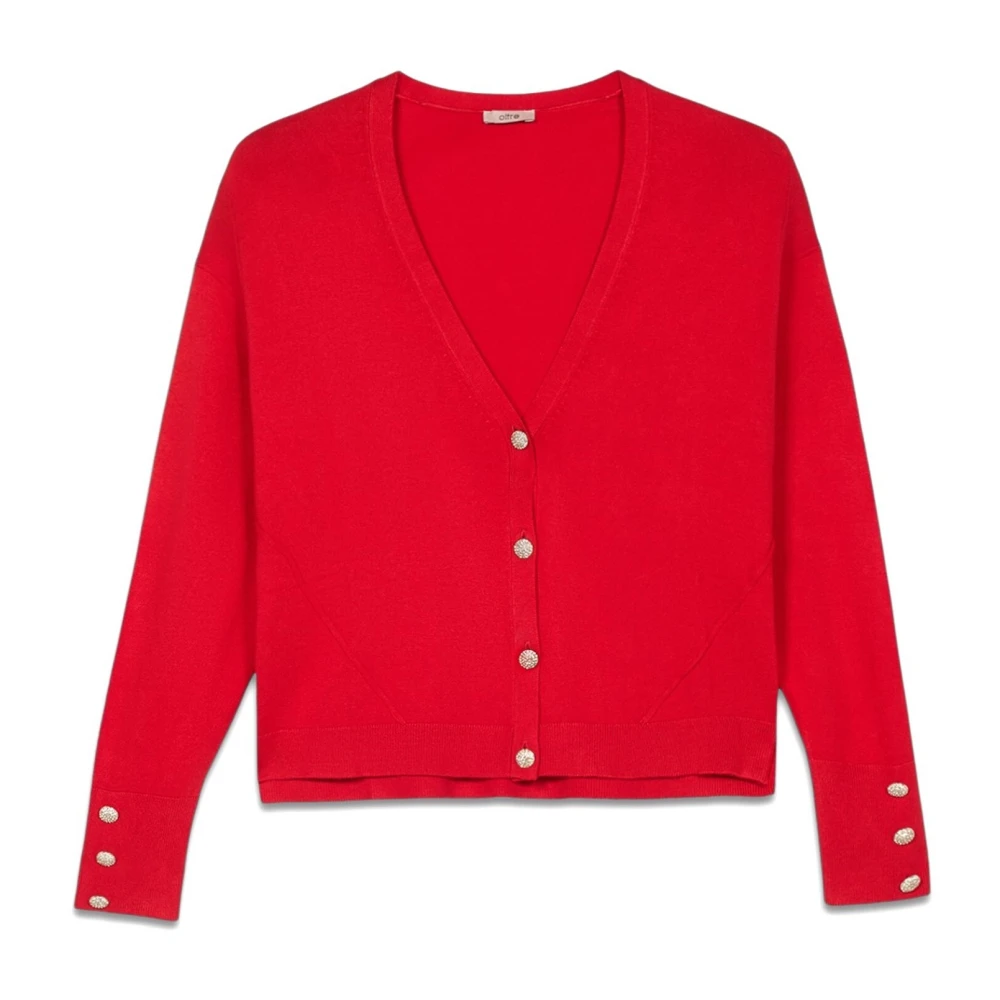 Oltre Vest in viscosemix met sierknopen Red Dames