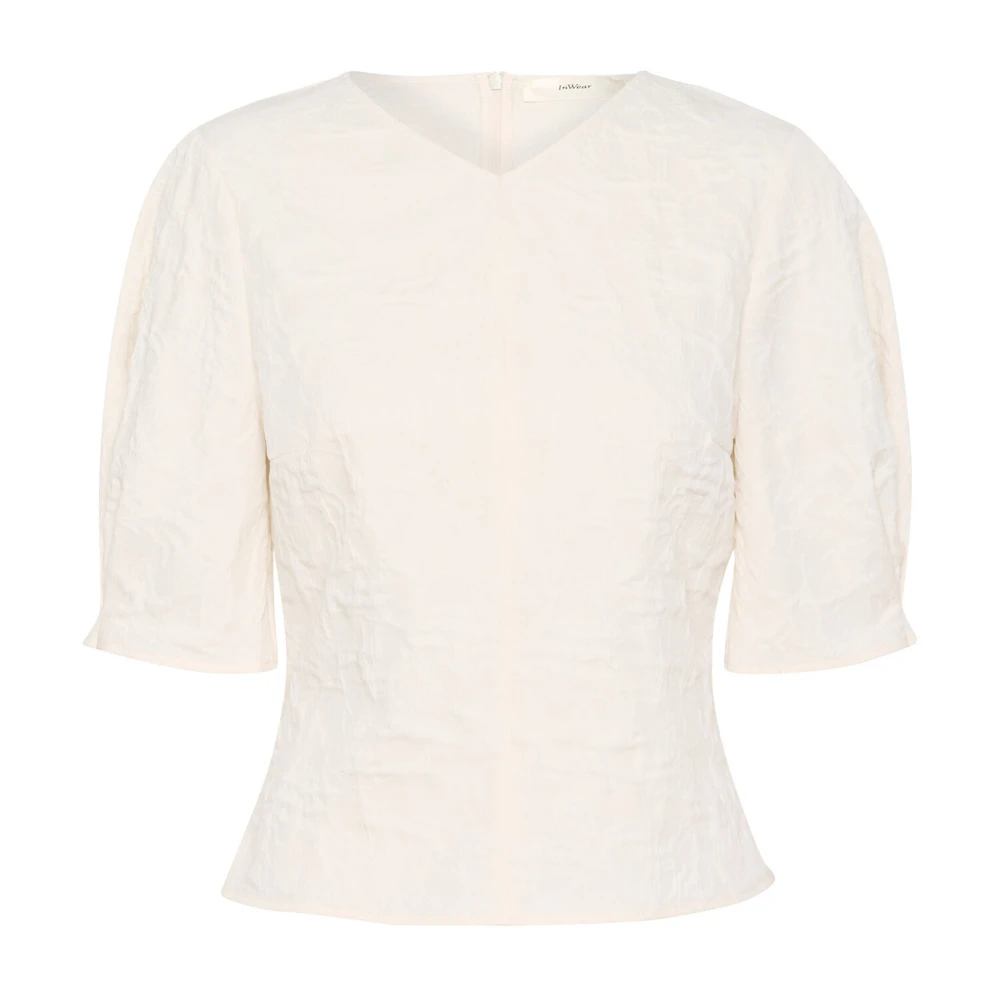 InWear Witte Whisper Pofmouw Blouse White Dames