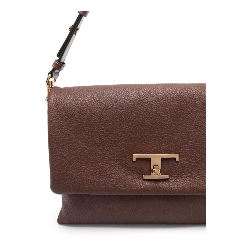 TOD'S Bruine T Timeless Tote Tas Brown Dames