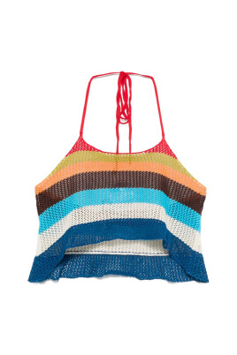pull-halterneck-bleu-avec-logo-brode