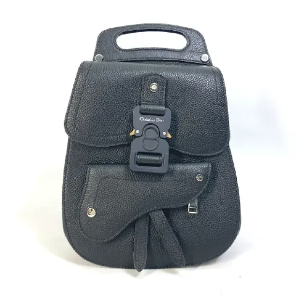 Dior Vintage Pre-owned Leather dior-bags Black Dames