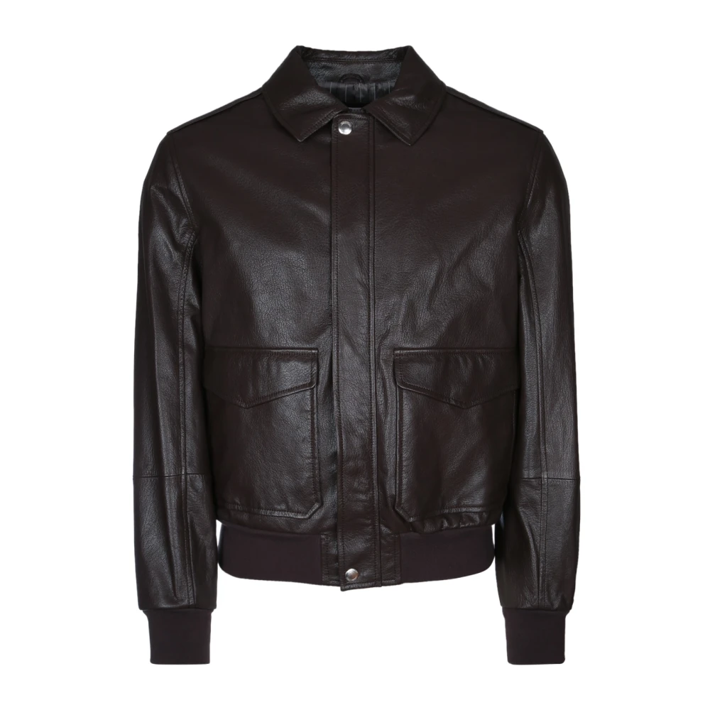 Jackets > Leather Jackets - - Brunello Cucinelli - Modalova