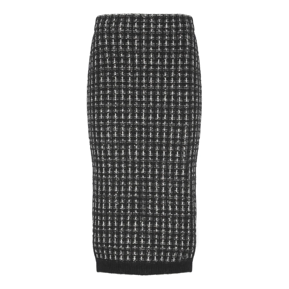 D.Exterior Zwarte Pailletten Rok Black Dames