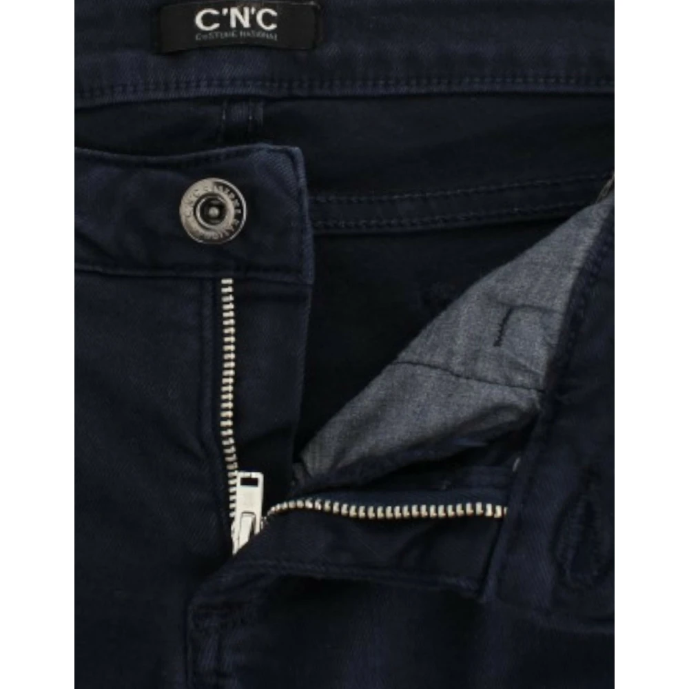 Costume National Blauwe Straight Leg Denim Vreugde Blue Dames