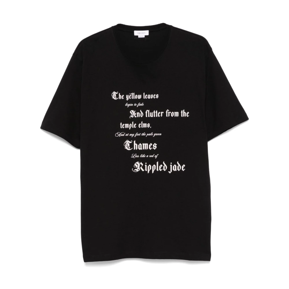 Alexander mcqueen Casual Katoenen T-Shirt voor Mannen Black Heren