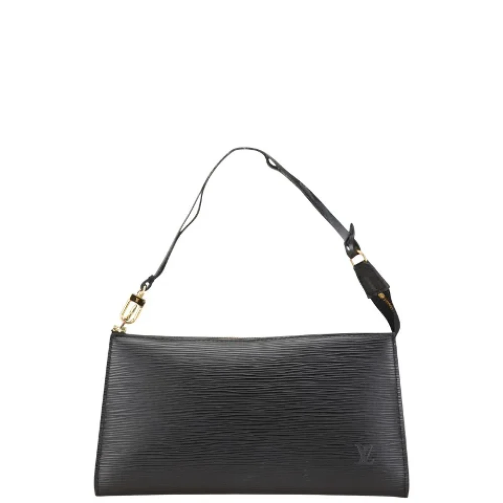 Louis Vuitton Vintage Pre-owned Leather clutches Black Dames