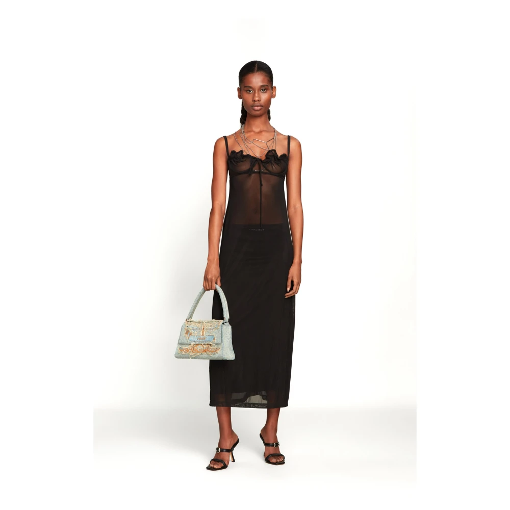 Y Project Zwarte jurken voor vrouwen Black Dames