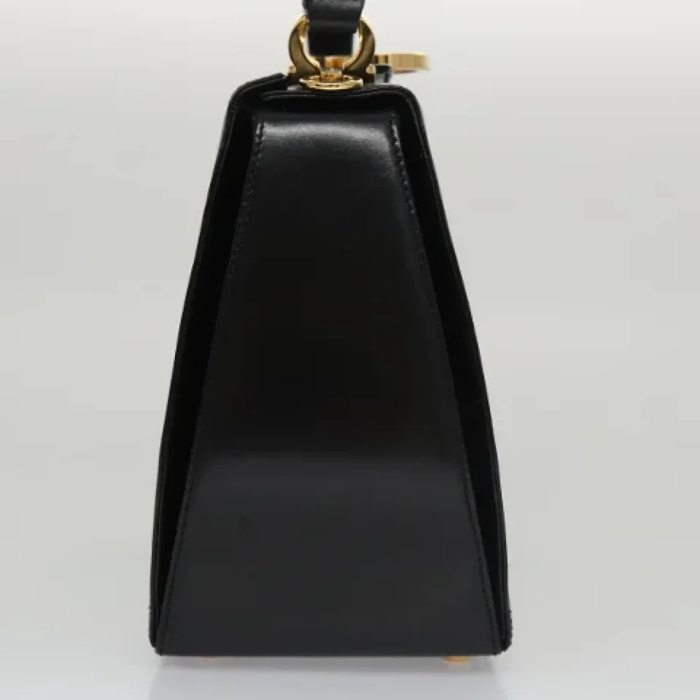 Salvatore Ferragamo Pre-owned Leather handbags Black Dames