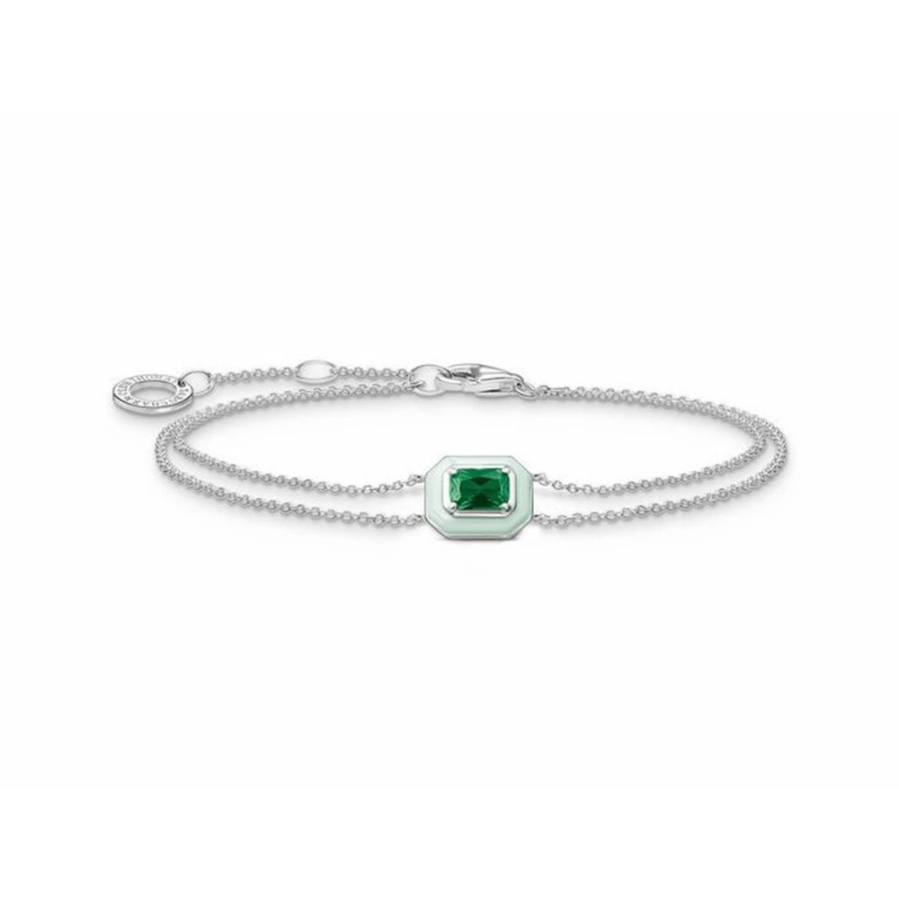 Thomas Sabo Women's Green Bracelet With Stone