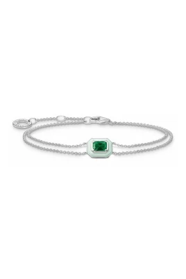 Armband med grön sten