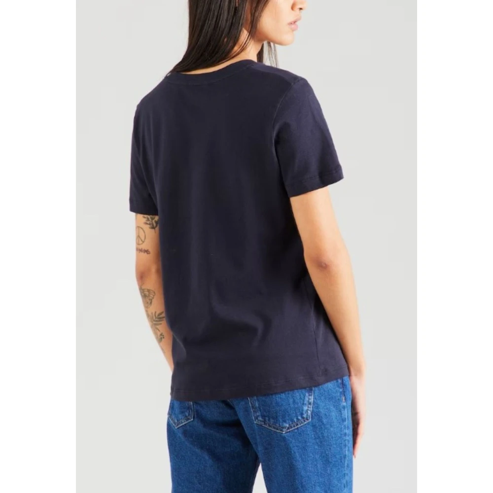 Tommy Hilfiger Dames Logo T-Shirt Blue Dames