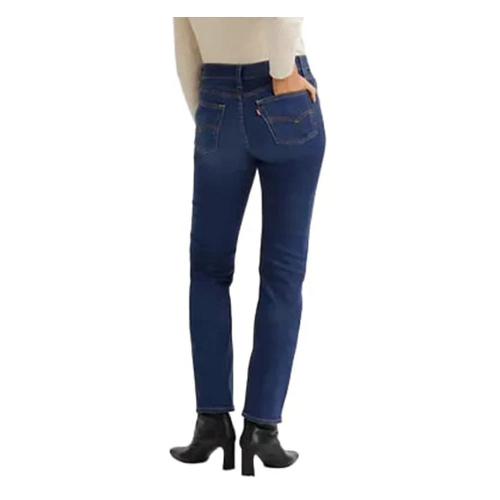 Levi's 724 High Rise Straight Blue Dames