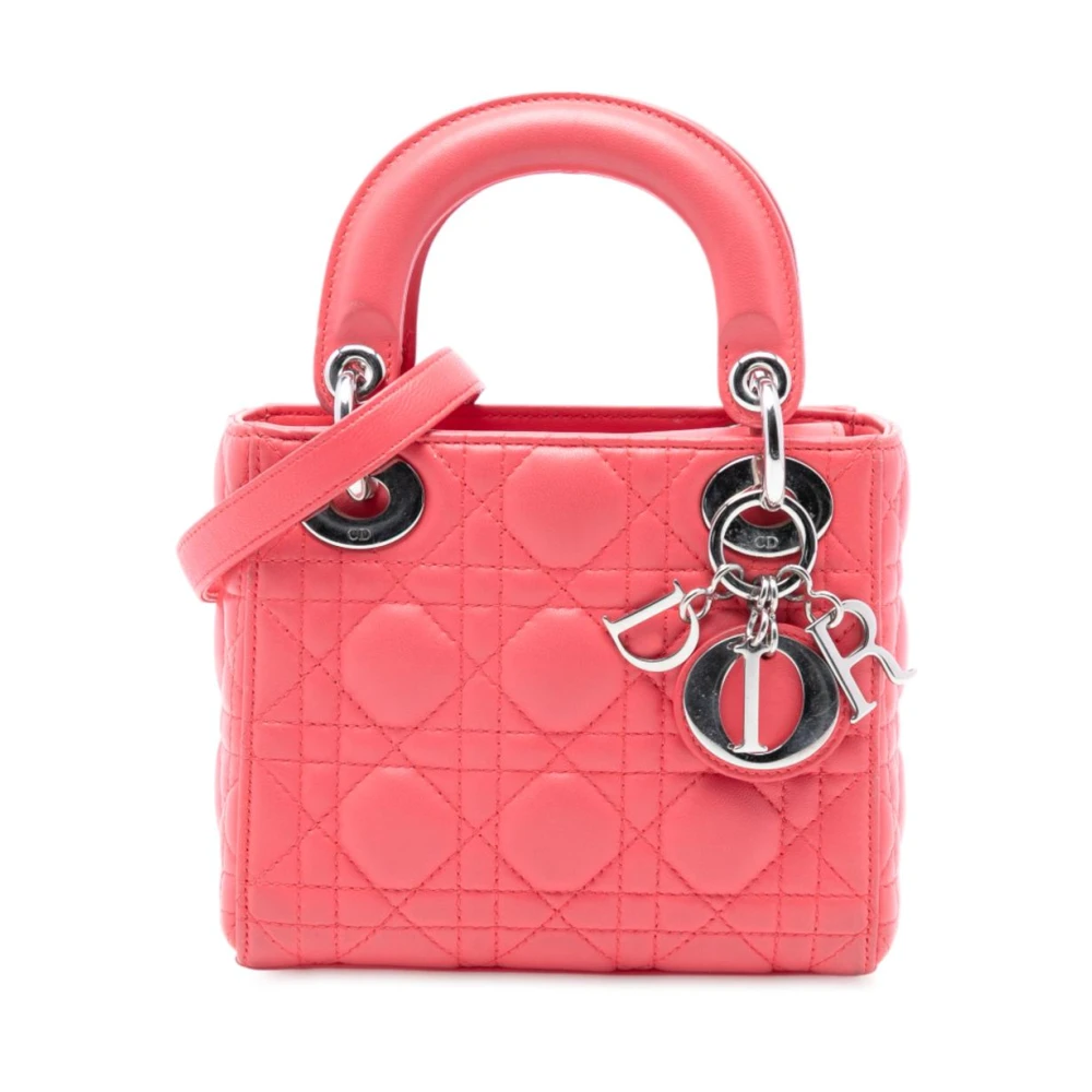 Dior Vintage Women's Pink Pre-Owned Top Handle Satchel