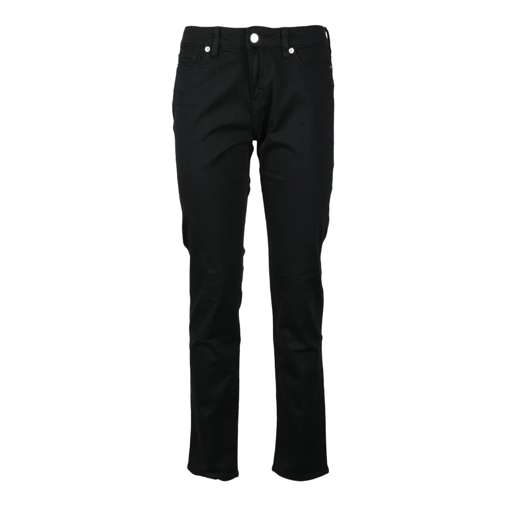 Love Moschino Stijlvolle katoenen elastaan jeans Black Dames