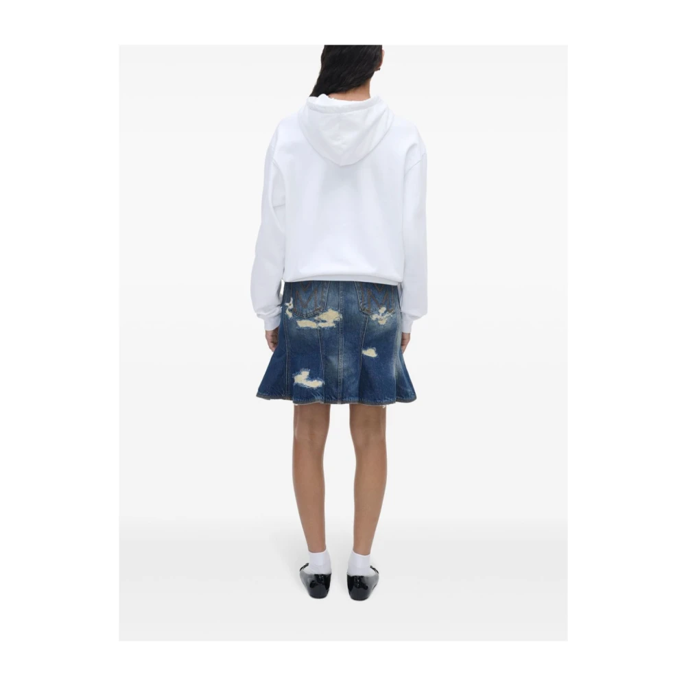 Marc Jacobs Witte Katoenen Hoodie White Dames