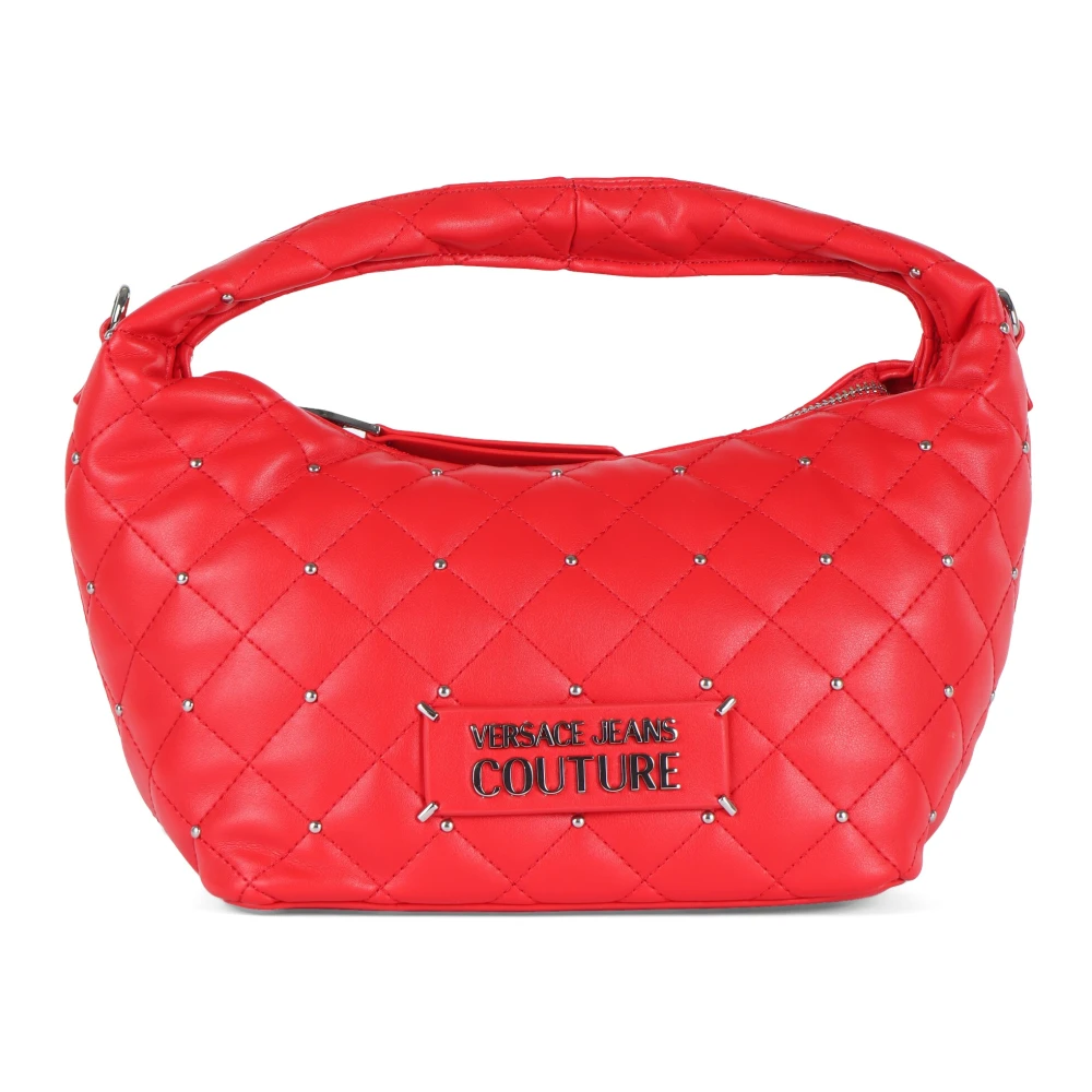 Versace Jeans Couture Quiltad handväska med mini nitar Red, Dam