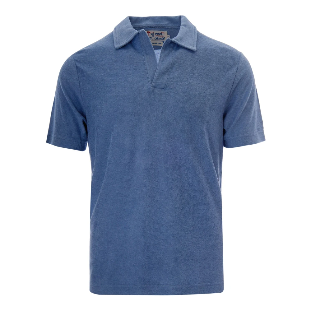 Mc2 Saint Barth Blue Jeremy Jersey Terry Polo - Male - Polo Shirts - M - Tops