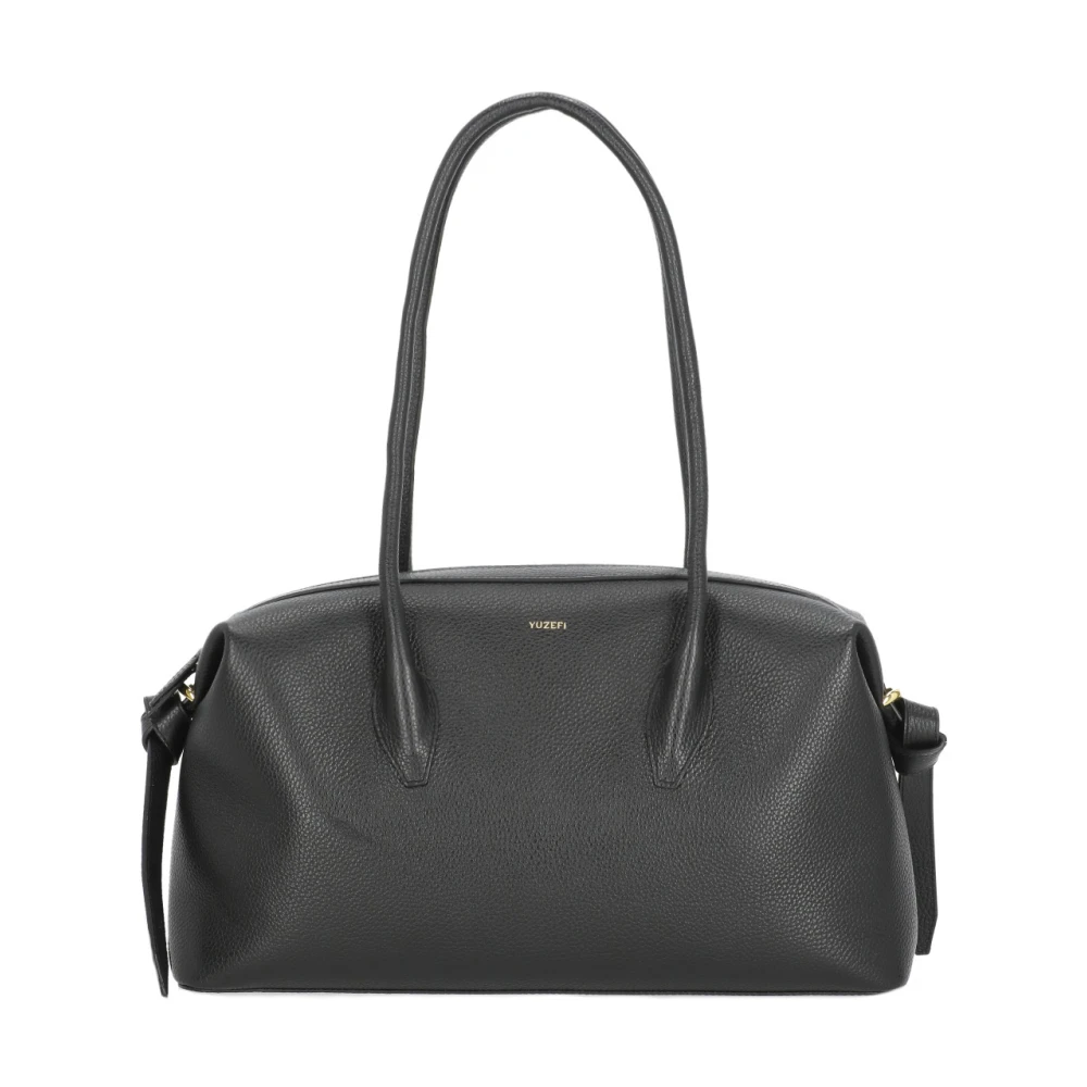 YUZEFI - Borsa duffle nera in pelle di vitello - Donna - Taglia UNI - Immagine 2
