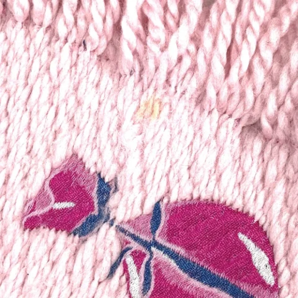 Louis Vuitton Vintage Pre-owned Wool scarves Pink Dames