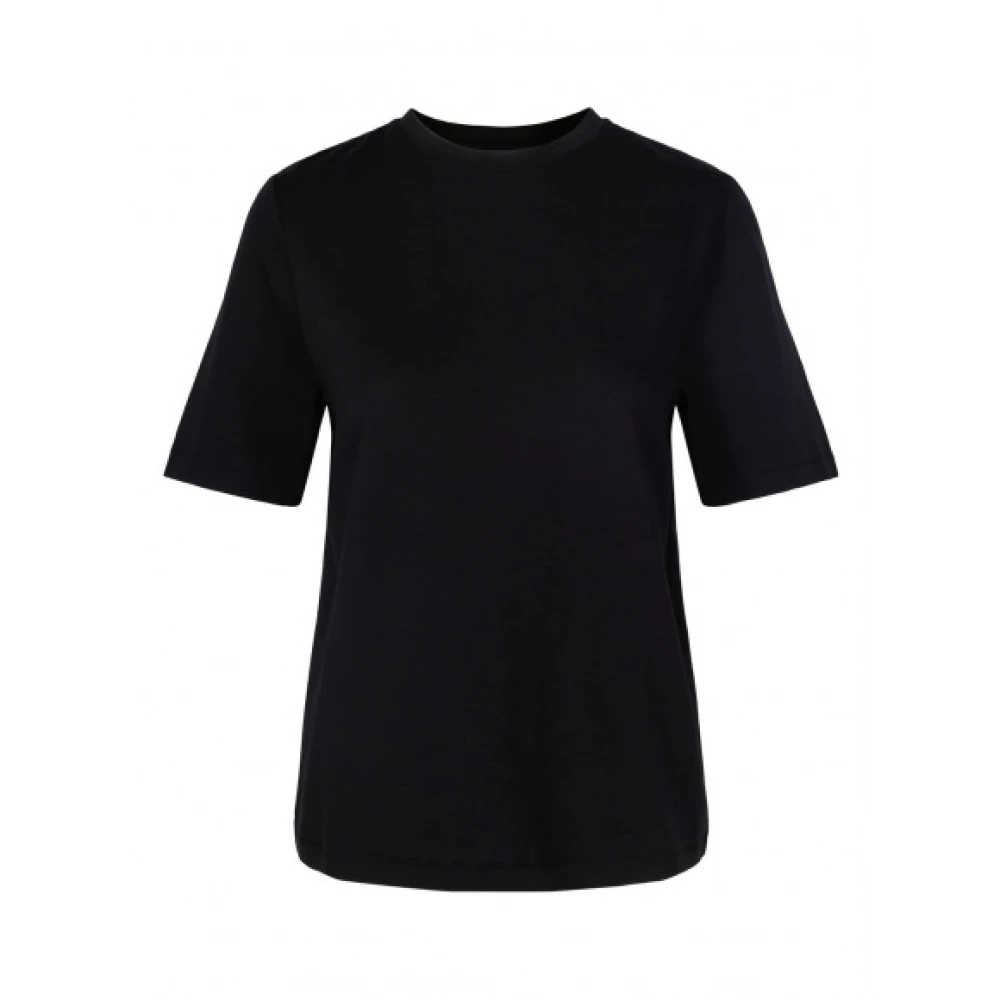 One & Other Klassieke Katoenen Tee Black Dames